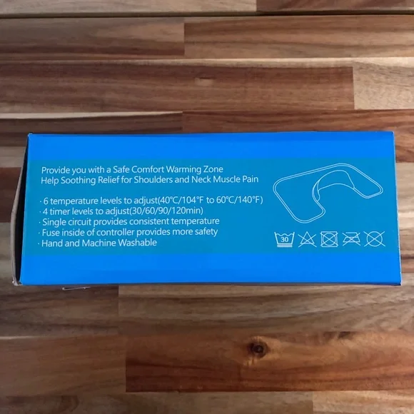 NIUONSIX Heating Pad for Neck and Shoulders Weighted 6 Heat Settings Timer New - Picture 4 of 9